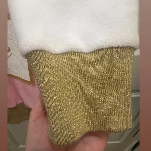 Tipsy Elves Zip up Sequin Hoodie Dress Rose Champagne Large Comfy Costume - Picture 8 of 8